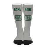 Custom Gray Green Knee-High Sock