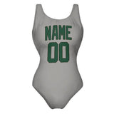 Custom Gray Green Swimsuit