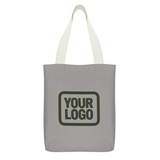 Custom Gray Green Canvas Tote Bag