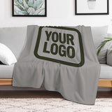 Custom Gray Olive Blanket