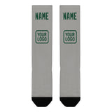 Custom Gray Green Knee-High Sock