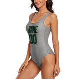 Custom Gray Green Swimsuit