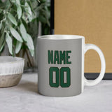 Custom Gray Green Mug