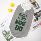 Custom Gray Green Pet Vest