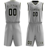 Custom Gray Olive Basketball Set