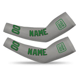 Custom Gray Emerald Green Arm Sleeve