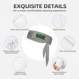 Custom Gray Emerald Green Headband