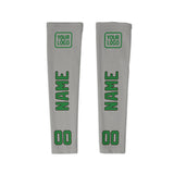 Custom Gray Emerald Green Arm Sleeve