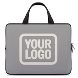 Custom Gray Cream Laptop Bag