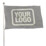 Custom Gray Cream Flag