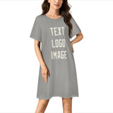 Custom Gray Cream Nachthemd