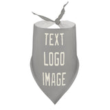Custom Gray Cream Pet Scarf