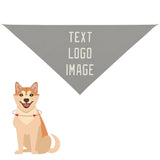 Custom Gray Cream Pet Scarf