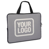 Custom Gray Cream Laptop Bag