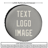 Custom Gray Cream Truck Tires