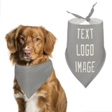 Custom Gray Cream Pet Scarf