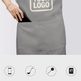 Custom Gray Cream Apron