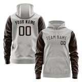 Custom Gray Brown Hoodie