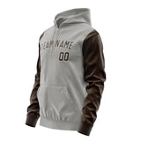 Custom Gray Brown Hoodie 0404010104B31801