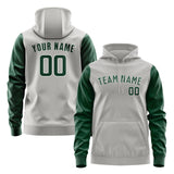 Custom Gray Green Hoodie