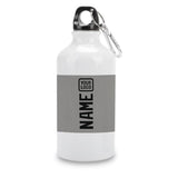 Custom Gray Black Sports Bottle