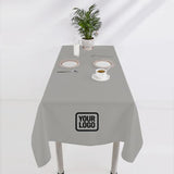 Custom Gray Gray Square Table Cloth