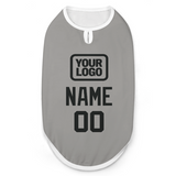 Custom Gray Black Pet Vest