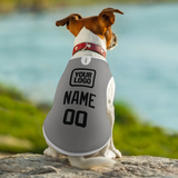 Custom Gray Black Pet Vest