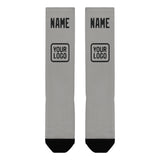 Custom Gray Black Knee-High Sock