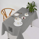 Custom Gray Gray Square Table Cloth