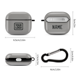 Custom Gray Black AirPods Case (3rd Generation)