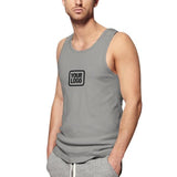 Custom Gray Black Men's Tank Top