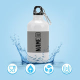 Custom Gray Black Sports Bottle