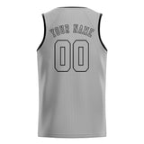 Custom Gray & Gray Colors Design Sports Basketball Jersey