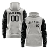 Custom Gray Black Hoodie