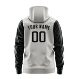 Custom Gray Black Hoodie 0404171704B31817
