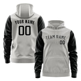 Custom Gray Black Hoodie