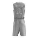Custom Gray Gray Basketball Set