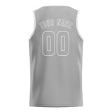 Custom Gray & Gray Colors Design Sports Basketball Jersey