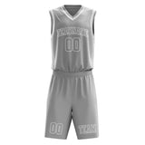 Custom Gray Gray Basketball Set