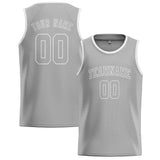 Custom Gray & Gray Colors Design Sports Basketball Jersey
