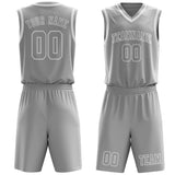 Custom Gray Gray Basketball Set