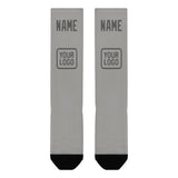Custom Gray Dark Grey Knee-High Sock