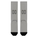 Custom Gray Dark Grey Knee-High Sock