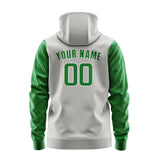 Custom Gray Emerald Green Hoodie 0404242404B31824