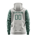Custom Gray Blue Green Hoodie 0404272704B31827