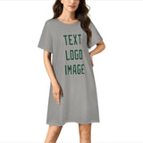 Custom Gray Green Nachthemd