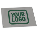 Custom Gray Green Flag