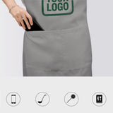 Custom Gray Green Apron