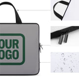 Custom Gray Green Laptop Bag